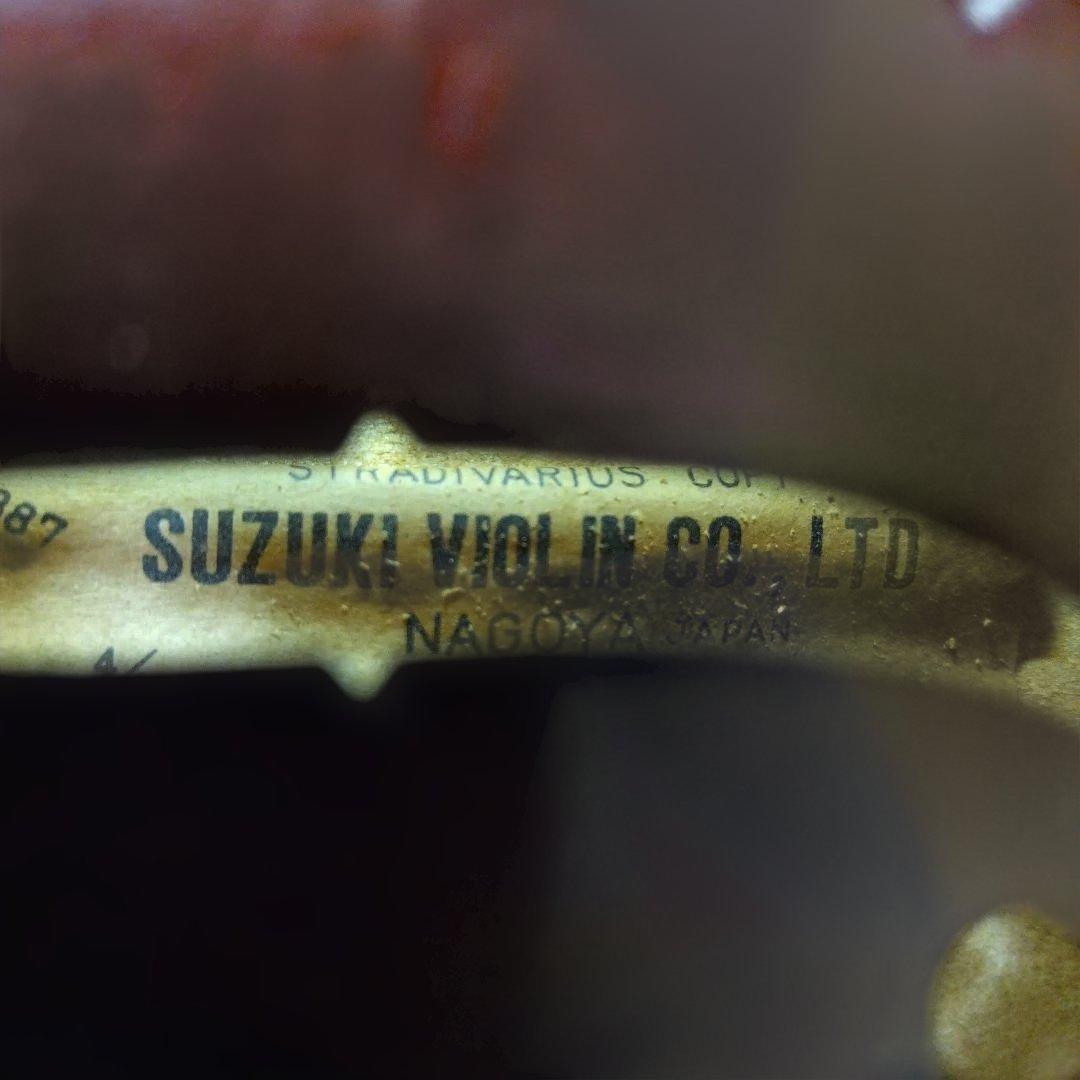 ♥スズキバイオリン4/4大人用♥品番101メンテ済み弓、ケ―ス、松脂付き