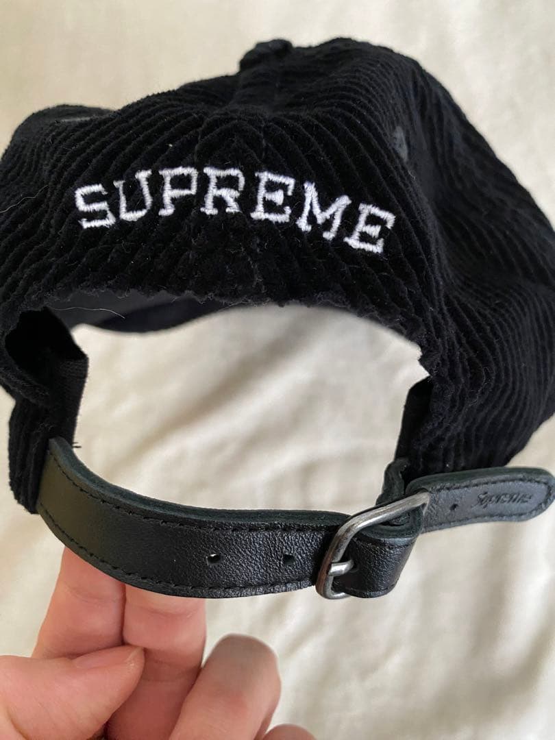 【新品未使用】supreme Corduroy 6panl cap ブラック