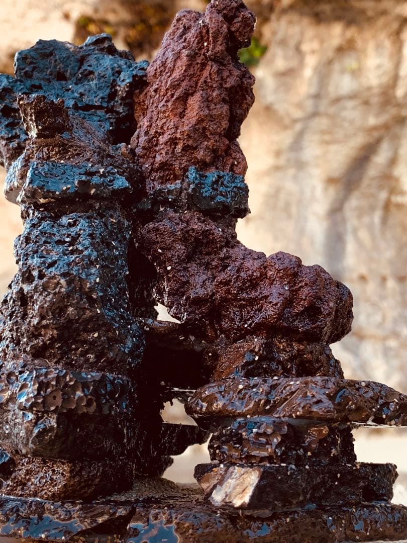 荒崎海岸デザイン溶岩　ピクシーシュリンプ海水魚　水槽　溶岩石レイアウト　濾過