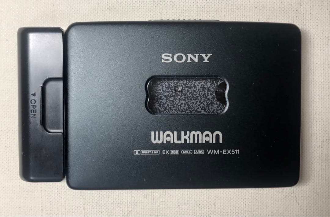 良音オススメ品WM-EX511 ブラックSONYカセットウォークマン可動品D