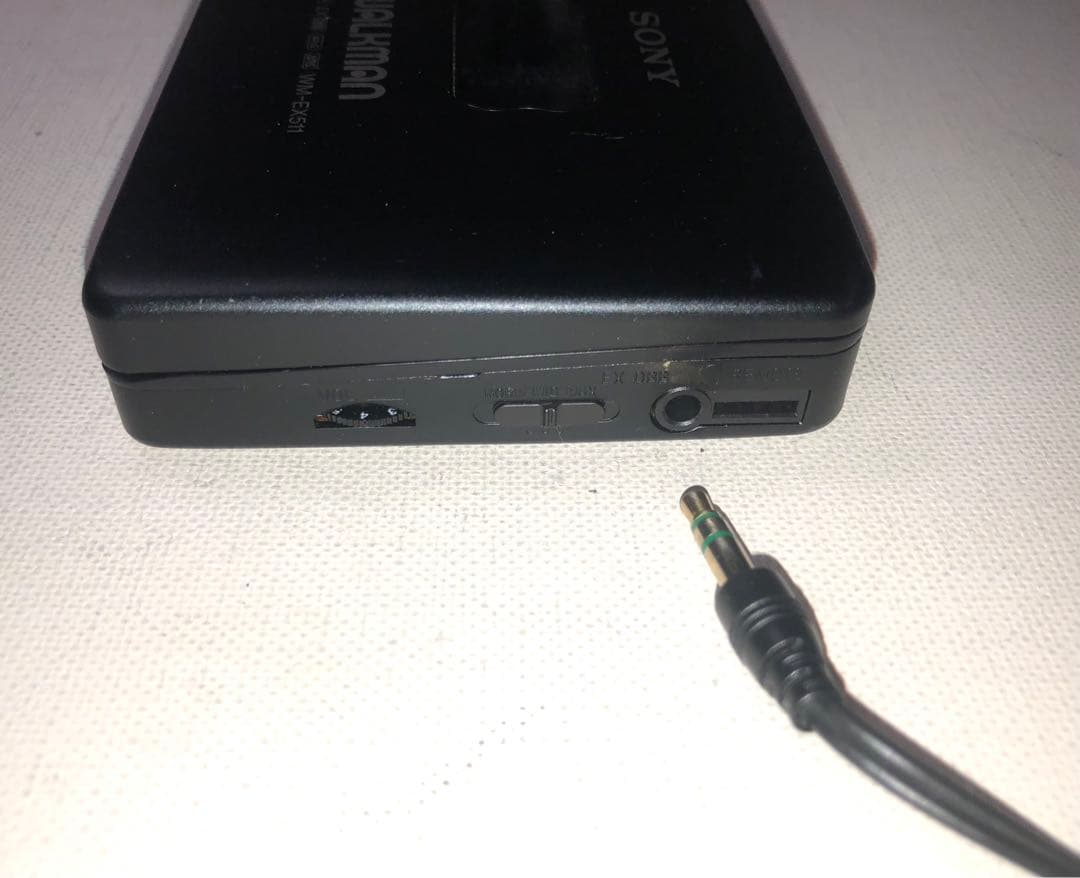 良音オススメ品WM-EX511 ブラックSONYカセットウォークマン可動品D