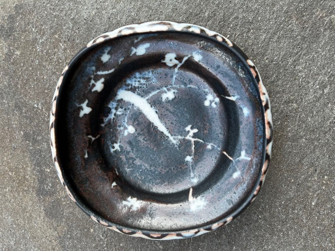 茶道具　備前焼　灰器　中村正彦作