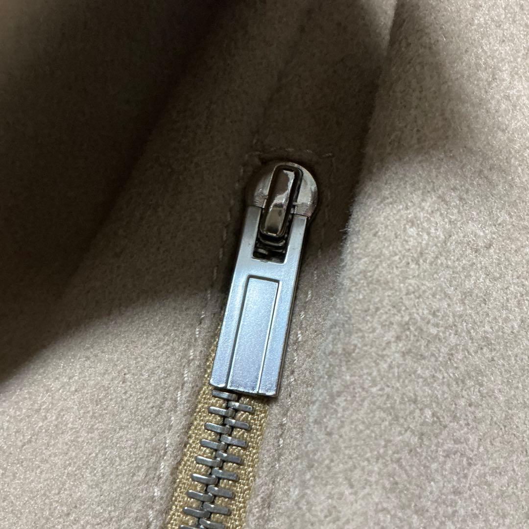 【美品】HERMES　エルメス　カシミヤ100%　ブルゾン　ベージュ