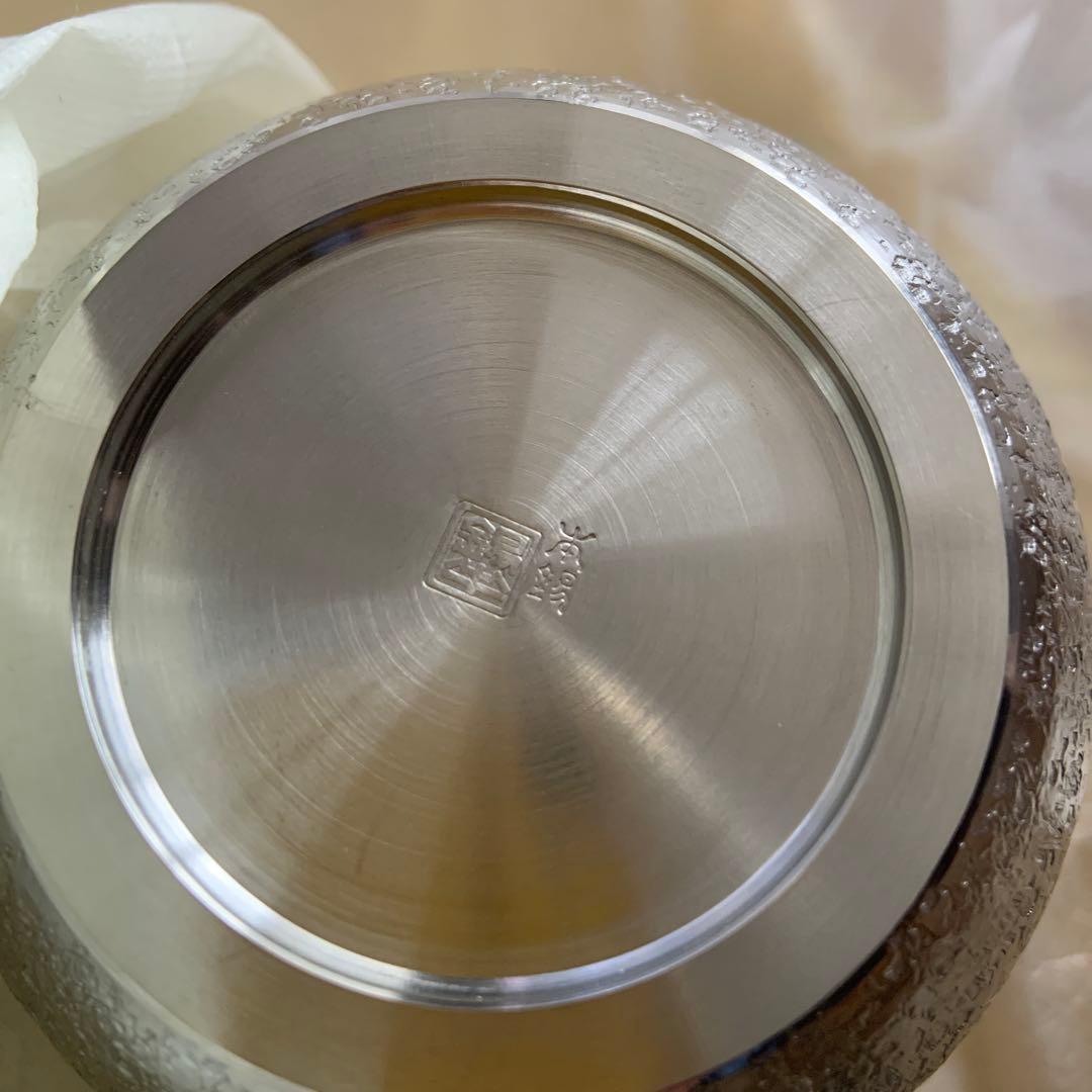 錫製菓子器　明日香　浪華錫半造