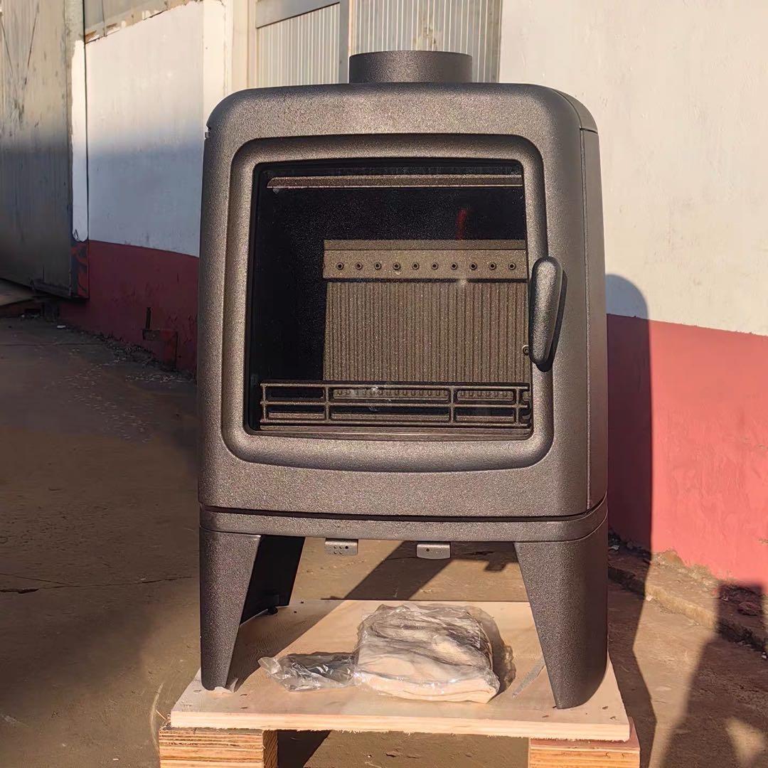 【季節商品・激安】新品鋳鉄薪ストーブ 屋外吸気可能・空気環境配慮 調理可 高蓄熱