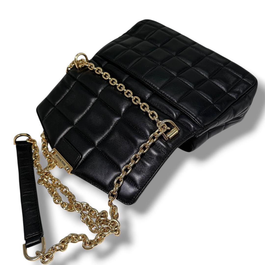 《極美品》マイケルコース チェーン ショルダーバッグ キルティング レザー