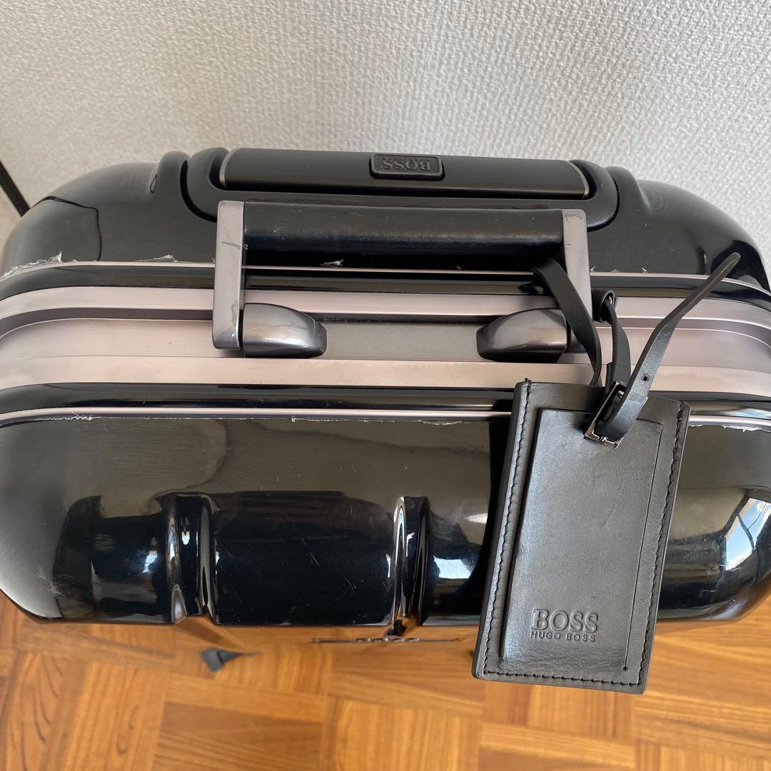 【廃盤レア物】HUGO BOSS スーツケース　大容量　黒