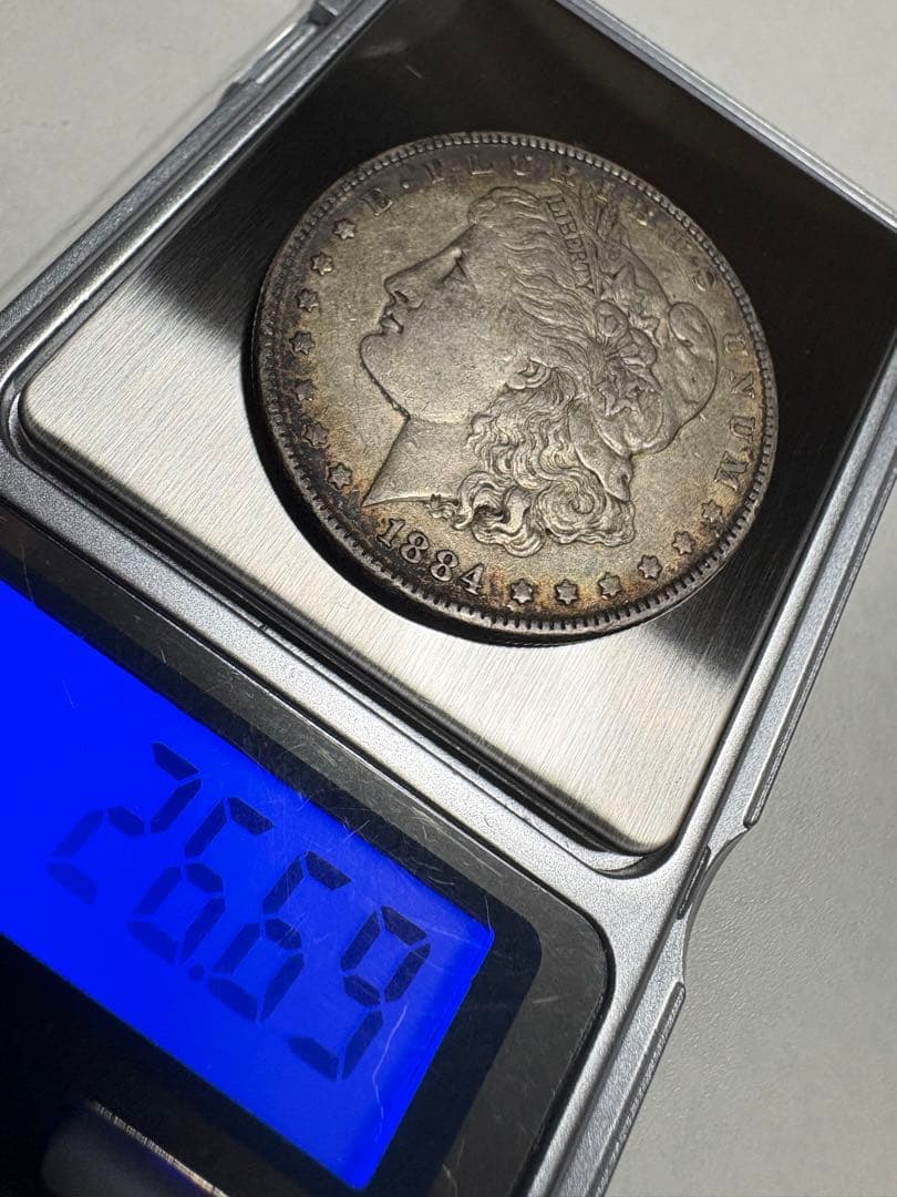 【本物保証】希少　アメリカ　モルガンダラー　1ドル銀貨　1884年 26.69g