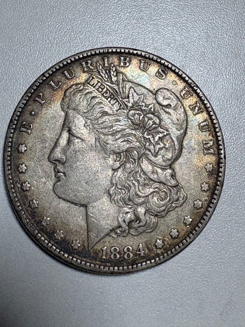 【本物保証】希少　アメリカ　モルガンダラー　1ドル銀貨　1884年 26.69g