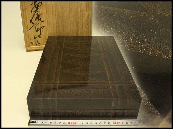 漆器 蒔絵 蓋物 共箱(A889)