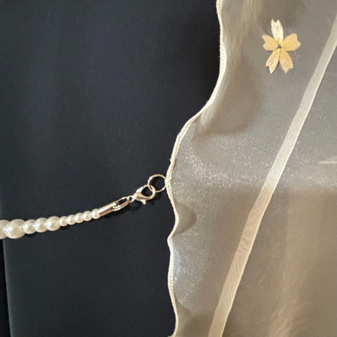 彩♪ 袋帯と未使用服地からロングワンピース❣️ストール付