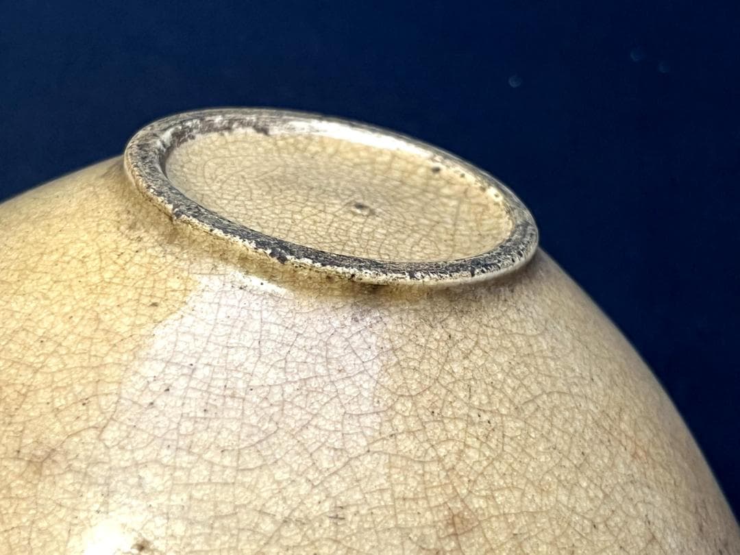 茶碗■お茶の先生所蔵品 平茶碗 李朝茶碗 白磁粉引 雨漏り手 時代物 骨董品■