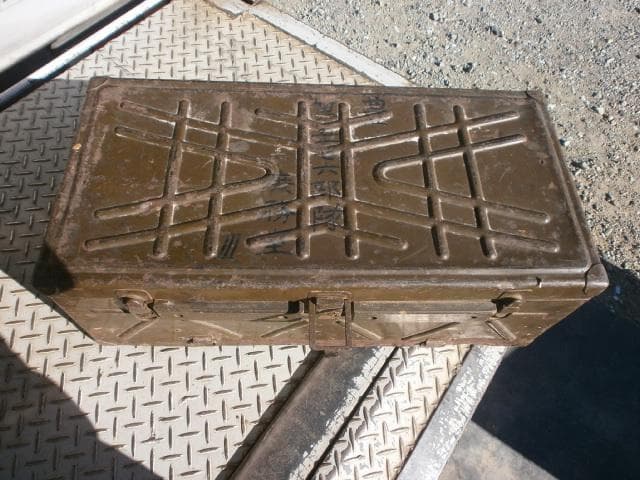 旧日本軍　将校　軍用トランク メタルケース 第5676部隊