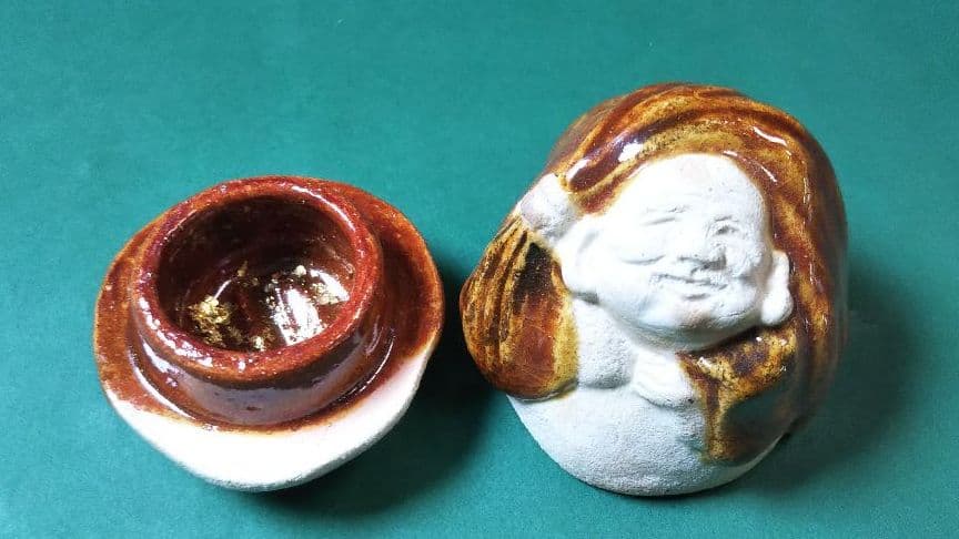 茶道具 楽 布袋 香合 吉村楽入 新品未使用