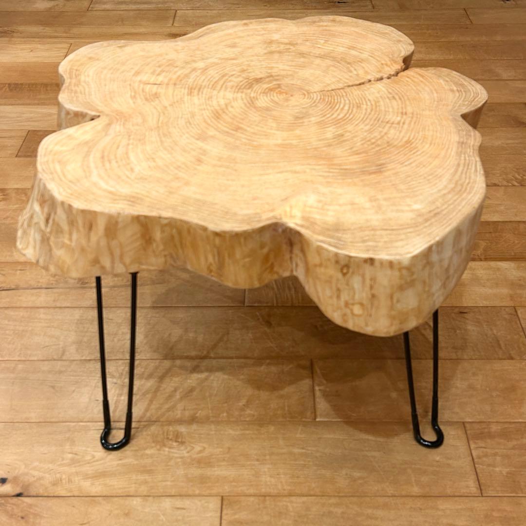 【Hinoki Iron Table 】No.1222