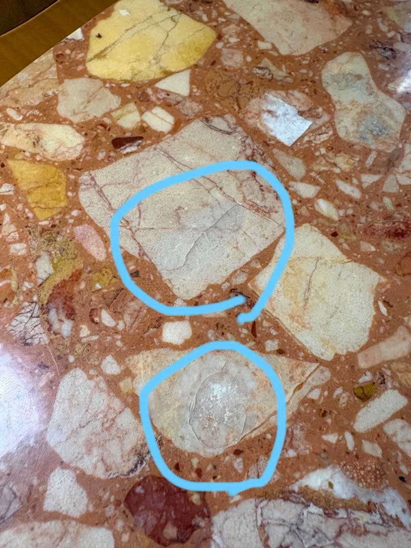 大理石 ローテーブル イタリア製 猫脚