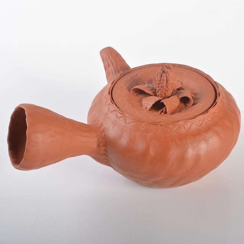 煎茶道具　常滑焼　紅映造　組作り　急須　共箱　M　R6522