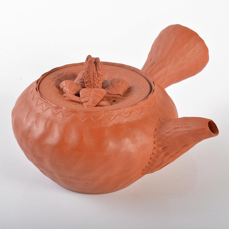 煎茶道具　常滑焼　紅映造　組作り　急須　共箱　M　R6522