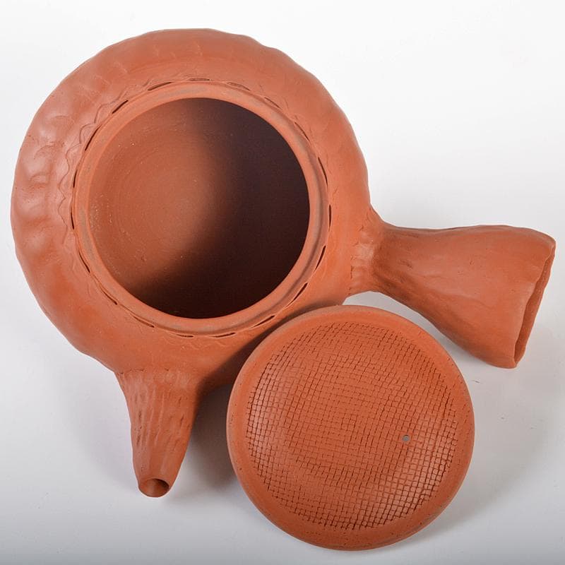 煎茶道具　常滑焼　紅映造　組作り　急須　共箱　M　R6522