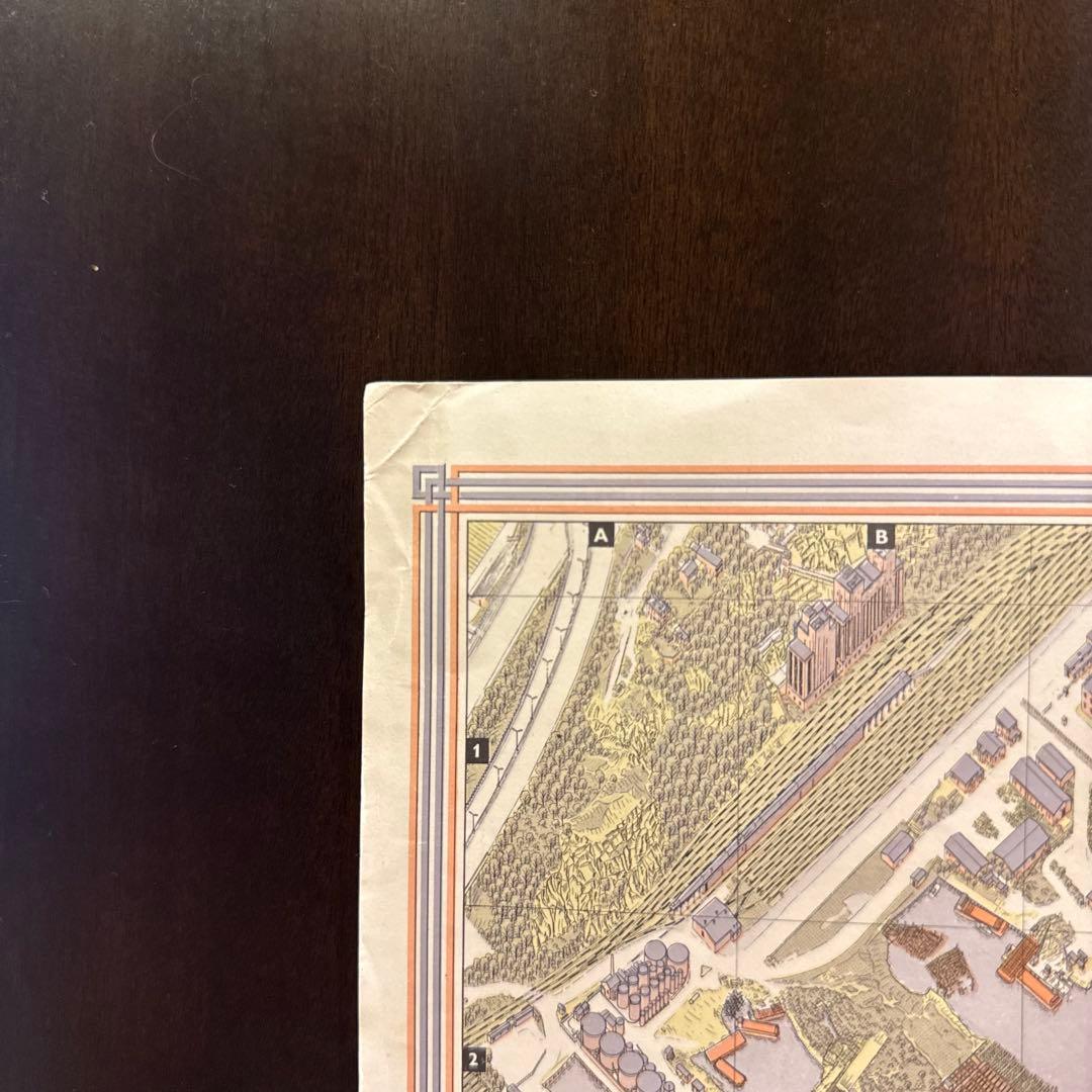 【貴重！】1963年 ニューヨーク 古地図 Bollmann