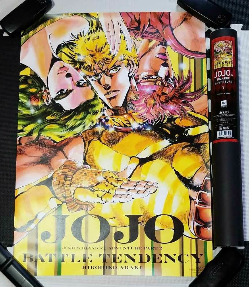 ジョジョ展 2部 B2ポスター 戦闘潮流 シーザー ジョセフ リサリサ荒木飛呂彦