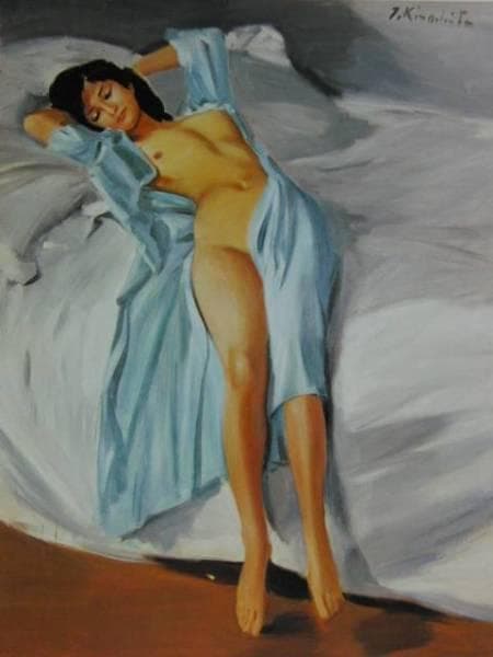 木下孝則、裸婦、希少な画集より、新品高級額・額装付、状態良好