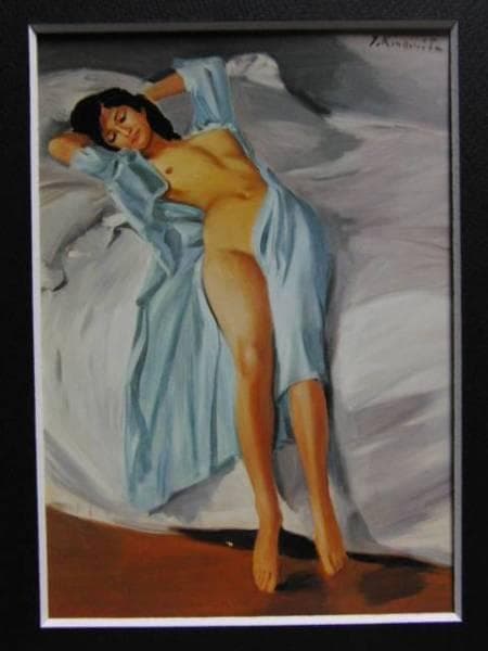 木下孝則、裸婦、希少な画集より、新品高級額・額装付、状態良好