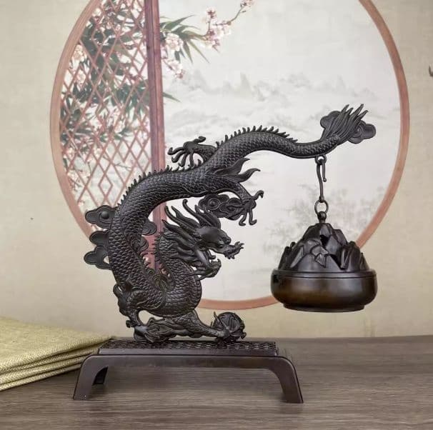 銅器 風水グッズ 香炉です 装飾品 工芸品 美術品 置物