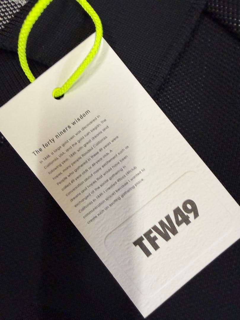 新品正規品【TFW49/L】ニットポロ　長袖カットソー高機能ポリエステルUVケア