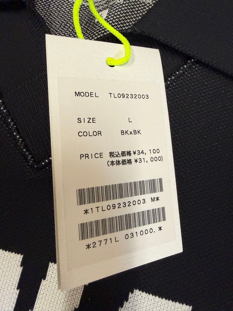 新品正規品【TFW49/L】ニットポロ　長袖カットソー高機能ポリエステルUVケア