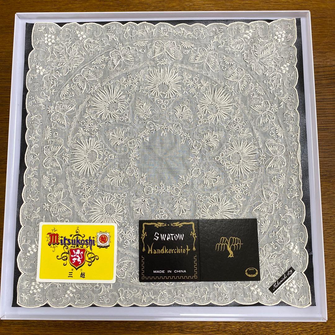 汕頭手刺繍ハンカチ