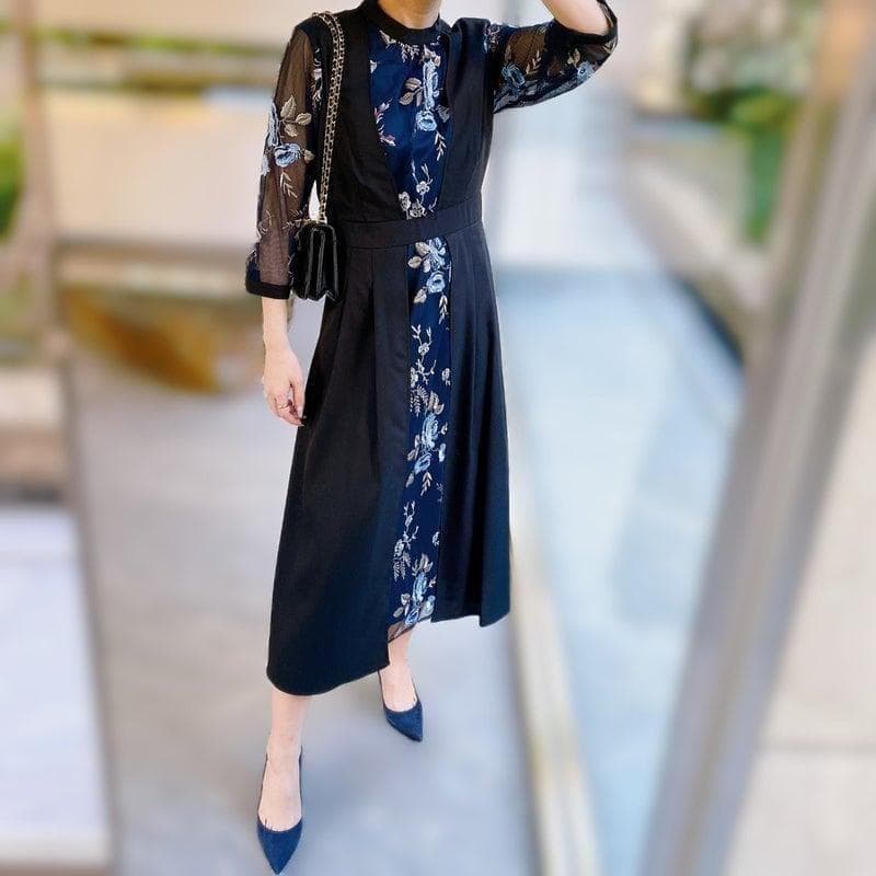 カラルス セレブ 高級 高見え 大きいサイズ 美ライン 上品 人気 フラワー 花