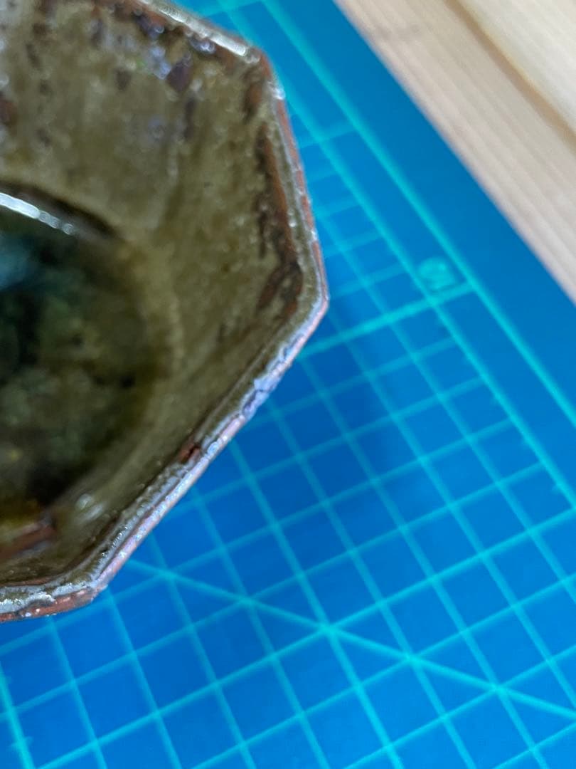 s*a様 宮城陶器　宮城正幸　八角鉢　四つ【m1402 沖縄　やみむん　骨董　民