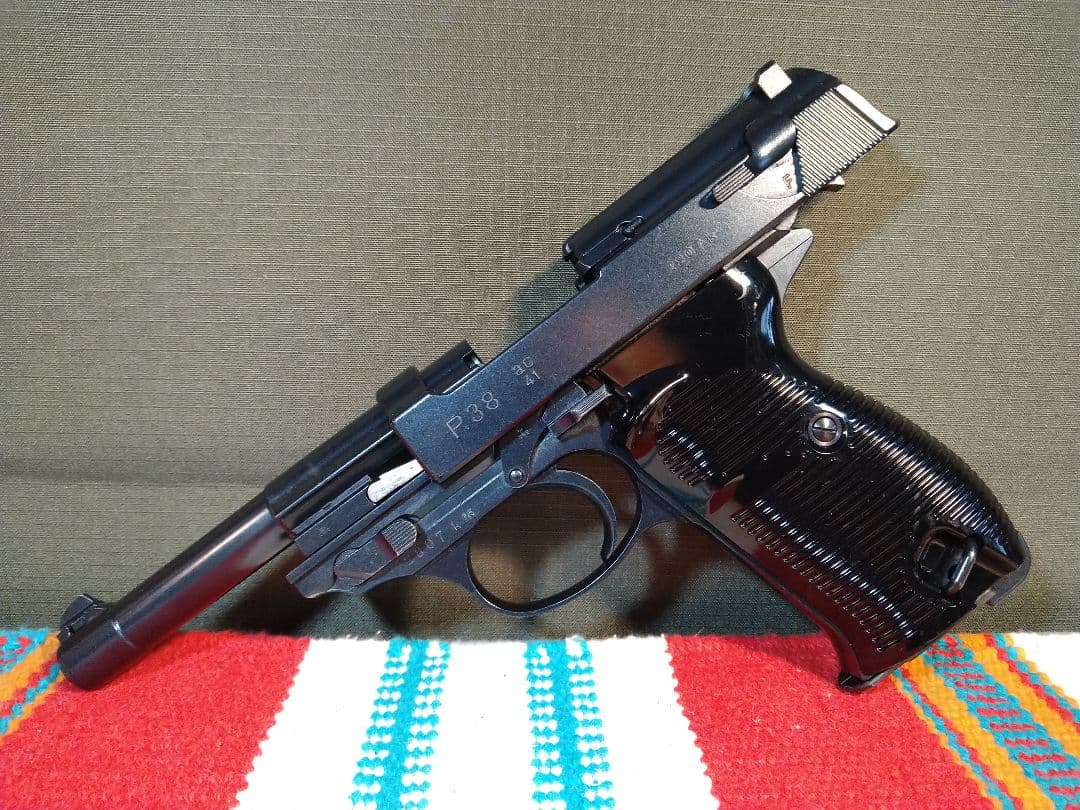 希少な美品！マルゼン　ワルサーP38　キャロム社モリブデンブルーカスタム！漏無し