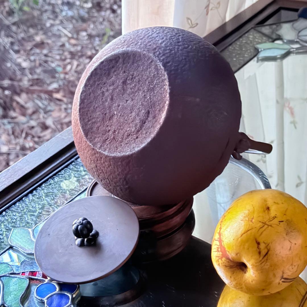 超限定1月2日20時迄‼️あったまろTETSUBIN 亀文堂姥口陽刻「松風」銘鉄瓶