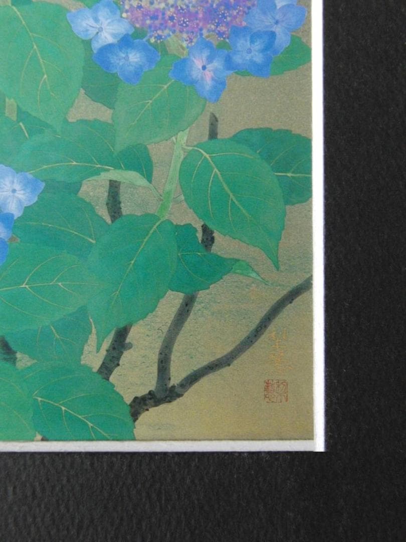 森田りえ子、【雨あがる】、希少な額装用画集より、新品額装付、状態良好