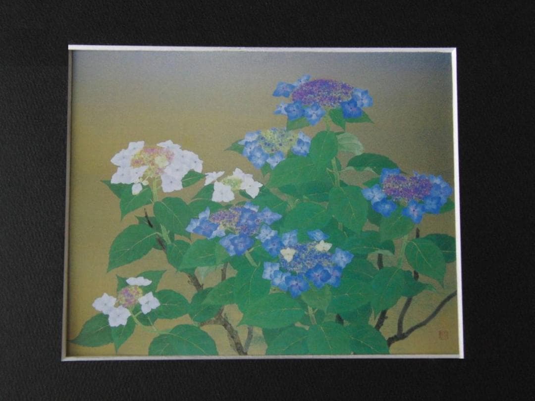 森田りえ子、【雨あがる】、希少な額装用画集より、新品額装付、状態良好