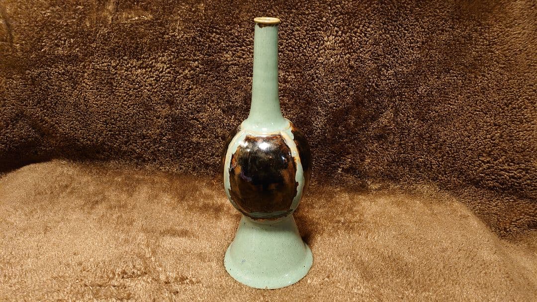 李朝　古阮　青磁　花入　蔵出し　中国美術　１客