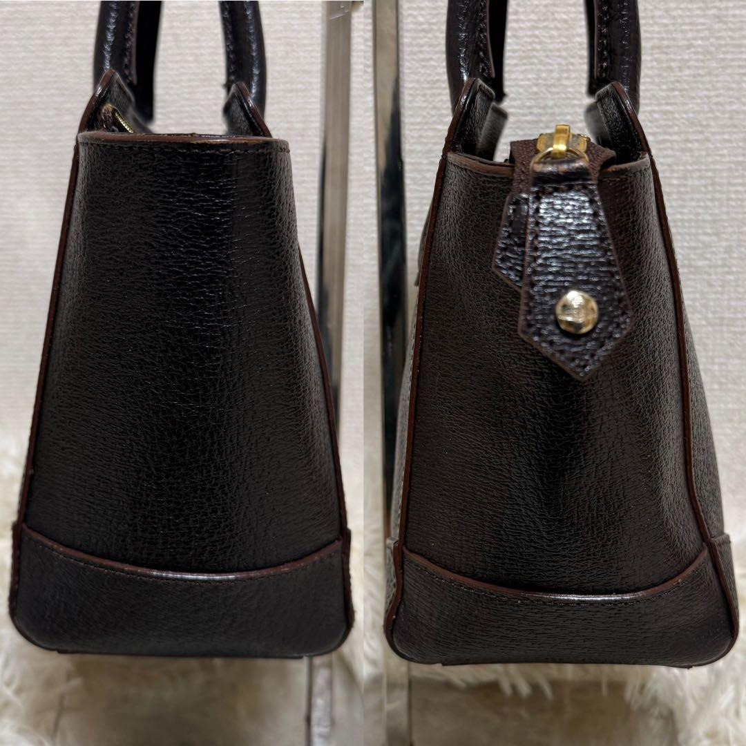 【美品】ヴィヴィアン　ハンドバッグ　2way　ブラウン　ショルダーバッグ　金具