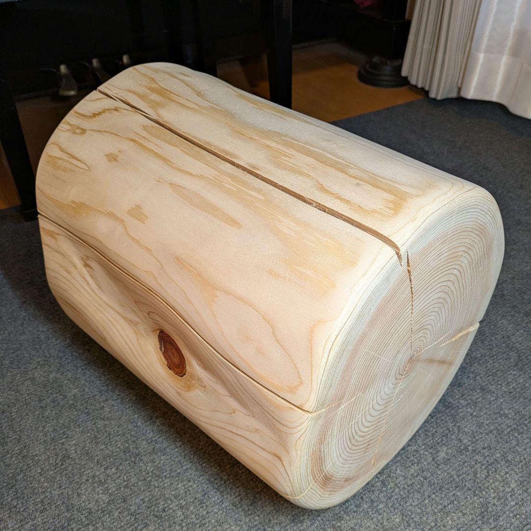 檜　切り株　丸太　椅子　スツール　 高さ約36㎝