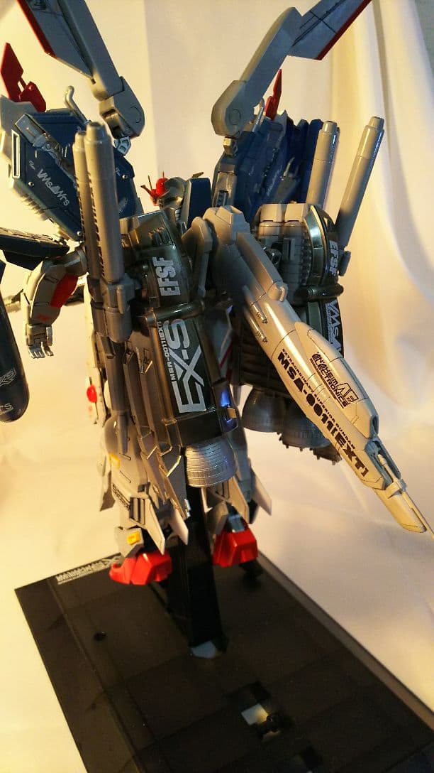MGEx-Sガンダム肩換装パーツ取り付け、全塗装、改修