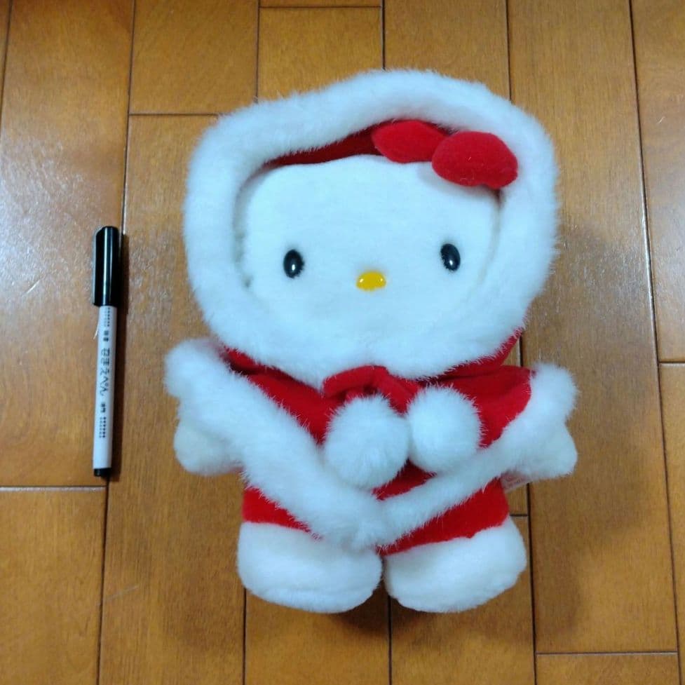希少　ハローキティ　サンタ　きぐるみ　ぬいぐるみ　タグ付き