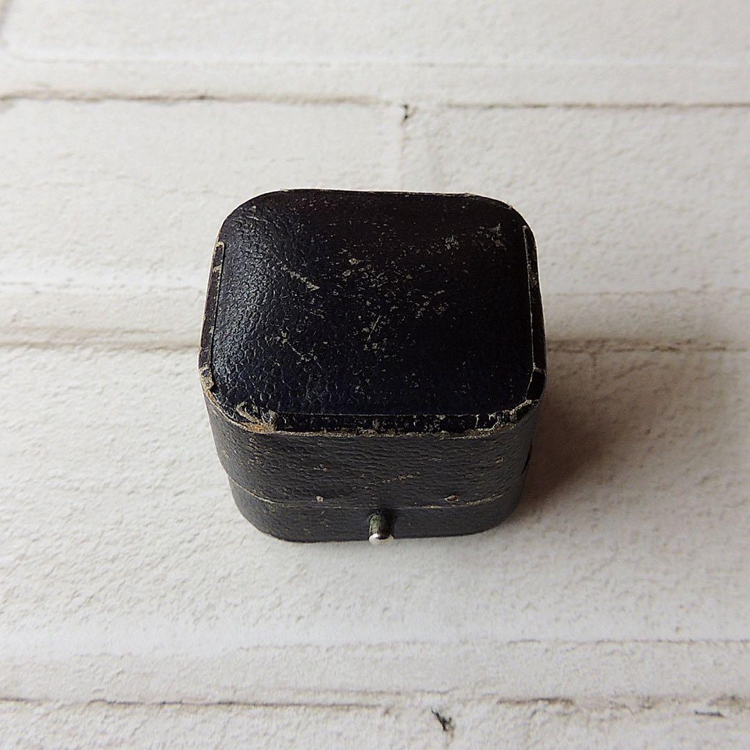 【アンティーク】ジュエリーケース 鮮やかパープル ベルベット リング用