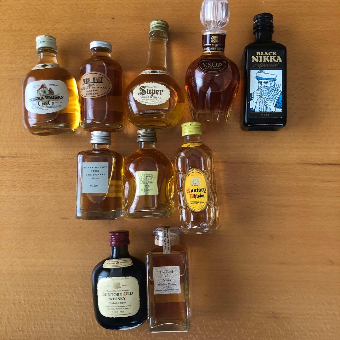 ウイスキーコレクション 20本セット、ミニボトル、レトロ。