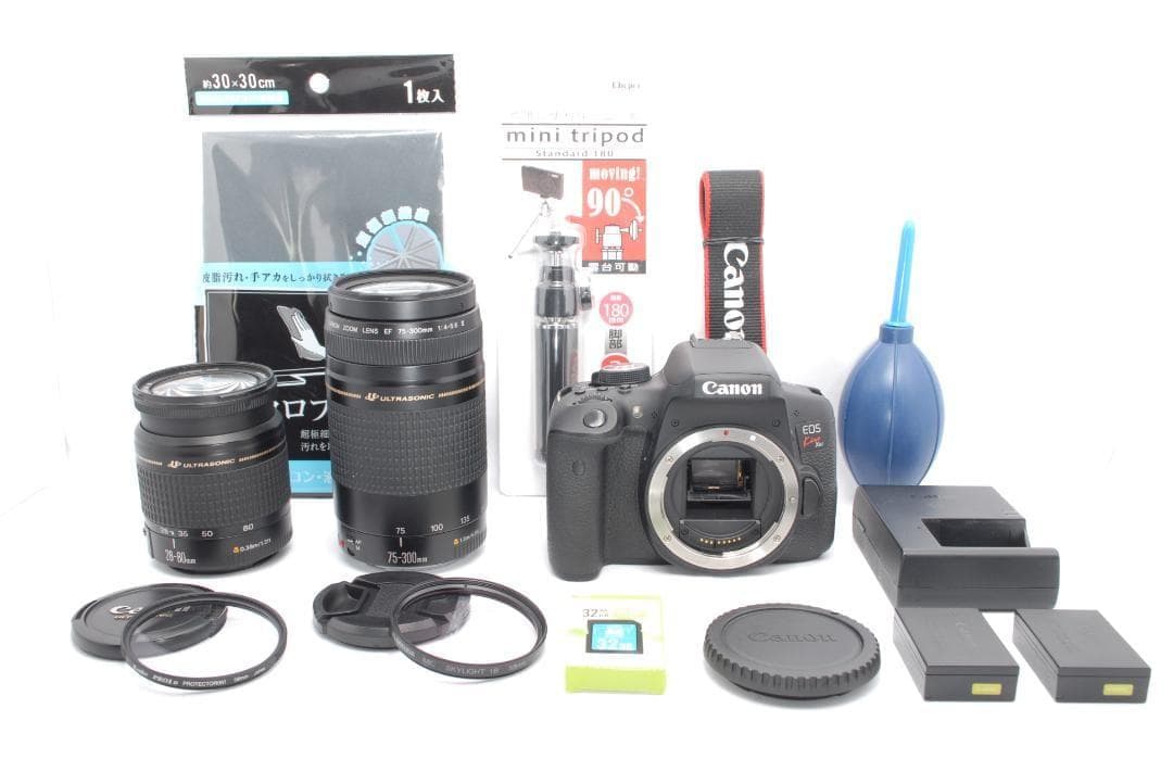 ✨Wi-Fi搭載✨Canon Kiss X8i ダブルレンズ✨運動会に最適✨一眼