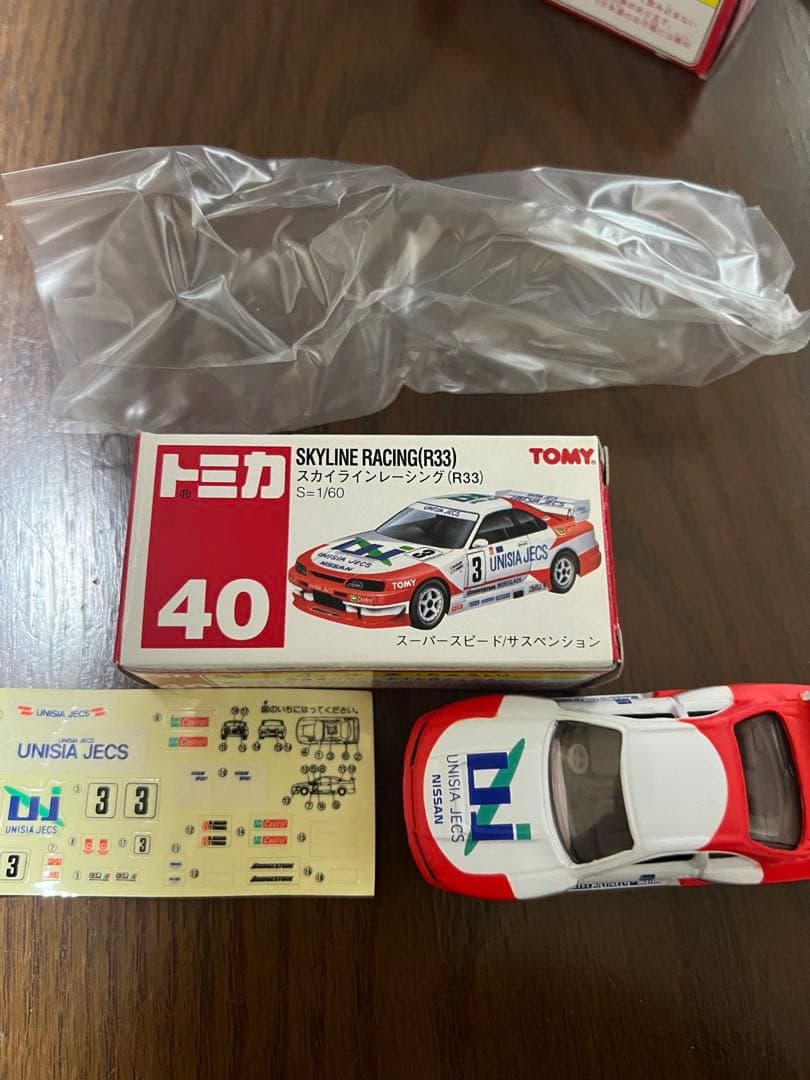 トミカ ミニカーセット Nissan Skyline R34/R33 赤箱　絶版