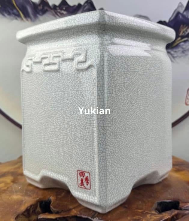 陶磁 植木鉢 方形盆 盆栽鉢 植木鉢 小品盆栽鉢 大品盆栽鉢