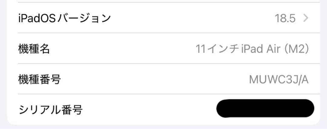 iPad Air第6世代M2 128GB 11インチ WiFiモデル