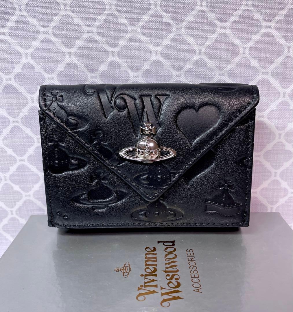【内柄も素敵☆最新】Vivienne Westwood 三折り財布 マット