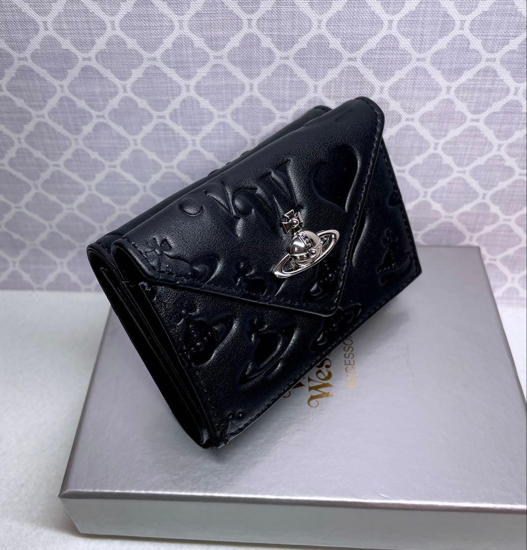 【内柄も素敵☆最新】Vivienne Westwood 三折り財布 マット